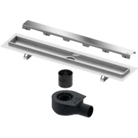 Душевой трап (лоток) Tece TECEdrainline steel II 601000 + 650000 + 660016 + 601083 94,3 см, с решеткой, щелевой, нержавеющая сталь