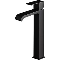 Смеситель для раковины Cezares Porta PORTA-LC-NOP с донным клапаном, черный матовый