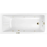 Акриловая ванна Whitecross Wave Slim 0111.160070.100.SMARTNANO.GL 159,5x70 см, с гидромассажем, белый
