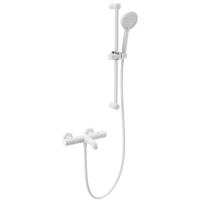 Термостат для ванны Wonzon & Woghand WW-C2006-A-MW с душевым гарнитуром, белый матовый