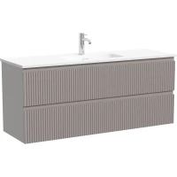 Тумба под раковину Sancos Snob R SNR120/39SM 119,5 см, подвесная, серый матовый