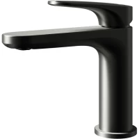 Смеситель для раковины Knotlor Slide KN-80/GM вороненая сталь