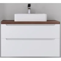 Тумба белый глянец 100 см Jorno Wood Wood.01.100/P/W + Wood.06.100/DW