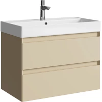 Тумба под раковину Aqwella 5 Stars Geometria GE01082MD 79,2 см, подвесная, морская дюна матовый