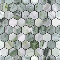 Мозаика Pietrine Hexagonal Onice Verde oliva POL hex 23x40x7