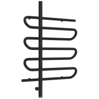 Полотенцесушитель электрический 800x600 черный матовый МЭМ левый Сунержа Эпатаж 3.0 31-5850-8060