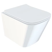 Унитаз подвесной IDDIS Bild BILRDSEi25 безободковый, с сиденьем микролифт, белый