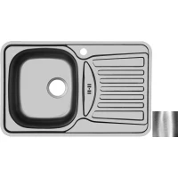 Кухонная мойка полированная сталь Ukinox Комфорт COP780.480 -GW8K 2L