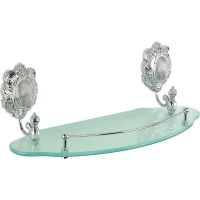 Полка стеклянная 40 см Migliore Cleopatra ML.CLE-60.740.CR