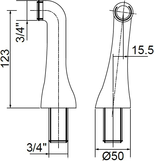 Крепеж для вертикального монтажа смесителя (пара) Migliore Ricambi ML.RIC-20.279.CR от Santehmoll