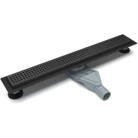 Душевой трап (лоток) Esbano C-NICE-60MB ESTRCOMNICE60MB 60 см, с решеткой, перфорированный, черный матовый