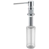 Дозатор 350 мл хром/белый матовый Paulmark Kraft D003-431