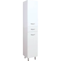 Пенал Onika Модерн 403212 напольный R, с бельевой корзиной, белый глянец