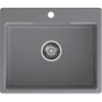 Кухонная мойка GranFest Urban 658 58x49 см, темно-серый
