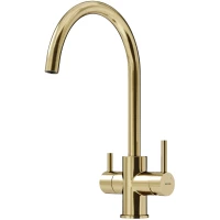 Смеситель для кухни Sancos Taper SC4012BG с подключением к фильтру, золотой матовый