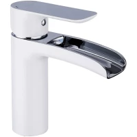 Смеситель для раковины Gappo G1048-8 хром/белый