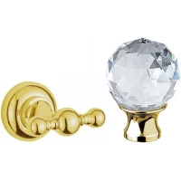 Крючок Cezares Aphrodite APHRODITE-DHK2-03/24-SW двойной, для ванны, золотой