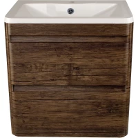 Тумба с раковиной старое дерево 60 см Style Line Атлантика СС-00002205 + СС-00002203