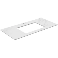 Столешница 100 см белый матовый для раковин встраиваемых снизу Kerama Marazzi Plaza Classic Монте Тиберио PL3.SG507120R\100