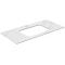 Столешница 100 см белый матовый для раковин встраиваемых снизу Kerama Marazzi Plaza Classic Монте Тиберио PL3.SG507120R\100 - 1