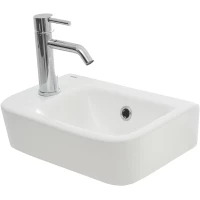 Раковина AQUAme AQM5006L 37,5x24,5 см, рукомойник, белый глянец