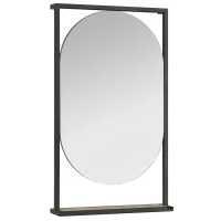 Зеркало 52x90 см дуб кантри/черный Акватон Лофт Фабрик 1A242502LTDY0