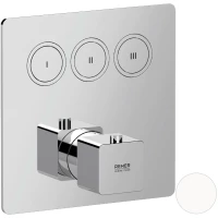 Термостат для ванны Remer Absolute AU99D3KBBO встраиваемый, белый матовый