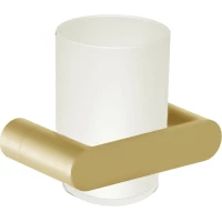 Стакан для зубных щеток Nofer Verona 16881.G настенный, золотой матовый