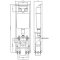 Монтажный элемент для подвесного унитаза, 110 мм Vidima W371267 - 2
