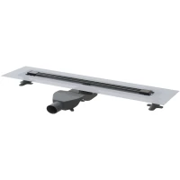 Душевой трап (лоток) Boheme B&T Infinity 981-80-GM 80 см, с решеткой, щелевой, графит матовый