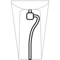 Сифон для раковины Catalano 0454510001 с донным клапаном, белый глянец