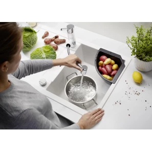 Изображение товара кухонная мойка blanco metra 45s compact серый беж 519580