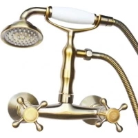 Смеситель для душа Magliezza Classico 50112-3-br с душевым гарнитуром, бронза