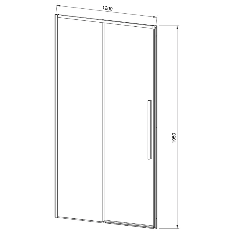 Душевая дверь 120 см Vincea Slim-N VDS-4SN120CL прозрачное