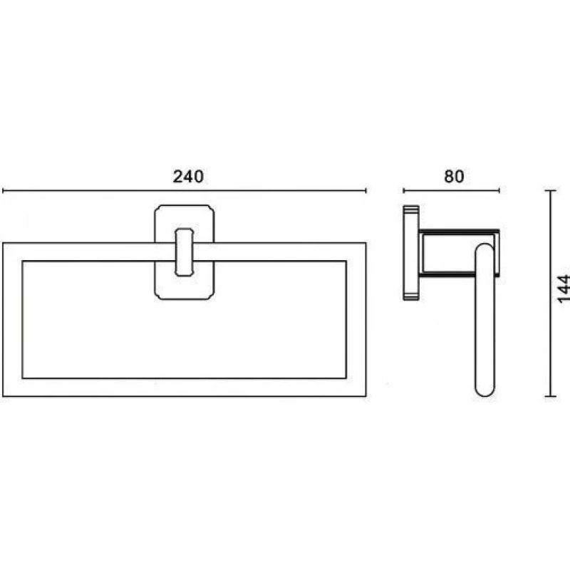 Кольцо для полотенец Art&Max Gotico AM-E-4880AQ