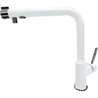 Смеситель для кухни GranFest 7671 с подключением к фильтру, иней