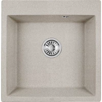 Кухонная мойка Granula 5102, ПИРИТ 51x52 см, светло-бежевый