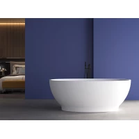 Акриловая ванна Abber AB9207 165x80 см, отдельностоящая, белый