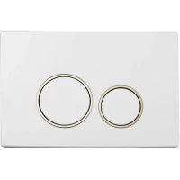 Кнопка смыва Boheme 660 для инсталляции, белый/золотой/белый