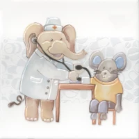 Плитка Kerama Marazzi Декор Айболит 3 20x20 VT/A503/5009