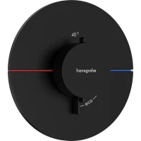 Термостат для душа Hansgrohe ShowerSelect Comfort S 15559670 встраиваемый, черный матовый