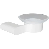 Мыльница Knotlor Bliss SD102WY настенная, белый матовый