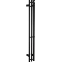 Полотенцесушитель электрический Wonzon & Woghand Kassel WW-AL72312-MB 1200x136, диммер правый, черный матовый