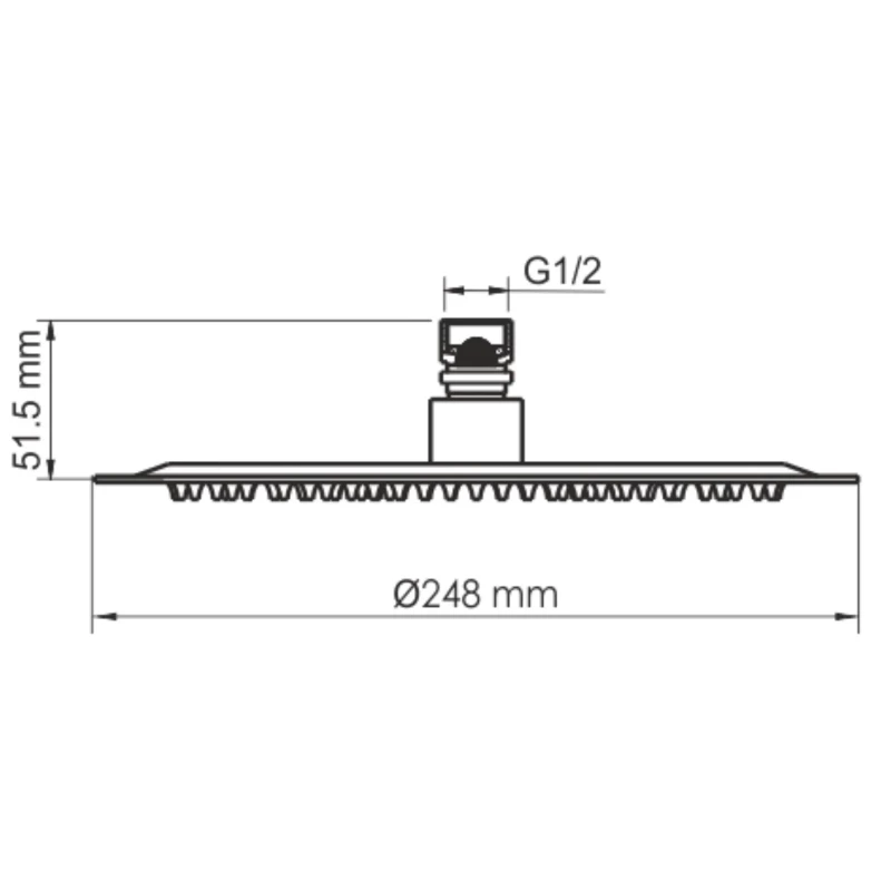 Душевой комплект 248 мм WasserKRAFT Neckar A2151.277.183.208.280.197.281
