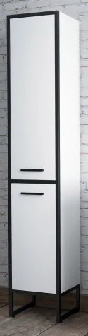 Пенал напольный белый глянец/черный Corozo Айрон SD-00000410 шкаф corozo алабама 60 белый sd 00000799