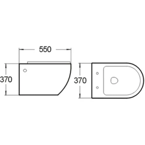 Изображение товара подвесной унитаз с сиденьем микролифт santiline sl-5002b