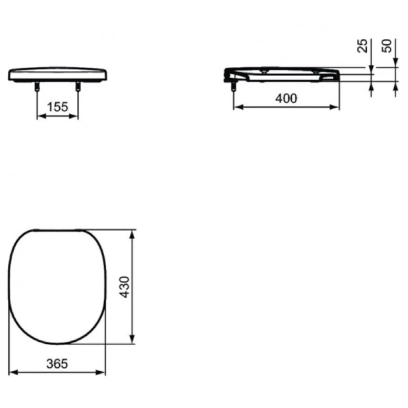Унитаз подвесной Ideal Standard Connect W941102 с сиденьем микролифт, белый