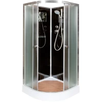 Душевая кабина 100x100x208 см Deto B01BLACK матовое