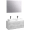 Комплект мебели белый глянец/бетон светлый 120 см Aqwella 5 Stars Mobi MOB0112W + MOB0712BS + 641945 + 641945 + SM0210 - 1