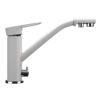 Смеситель для кухни с подключением к фильтру Ulgran ультра-белый U-010-341